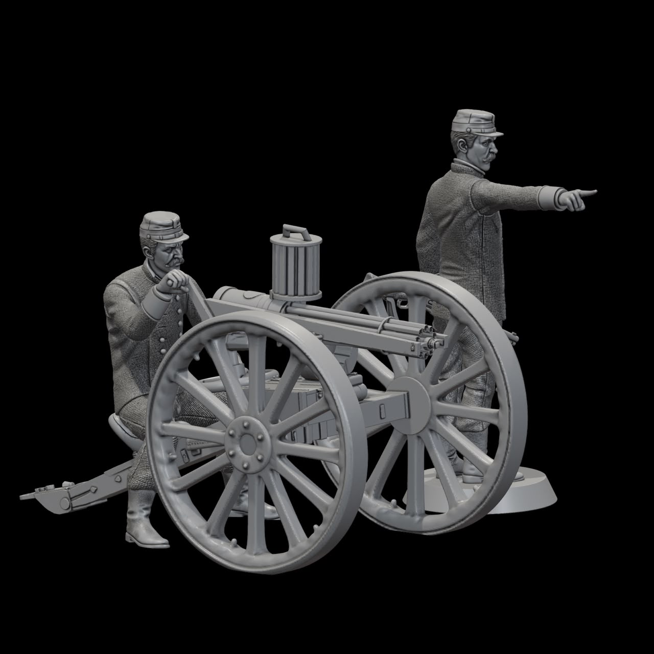 Artillería N°1 Tacna - Gatling miniatura 2