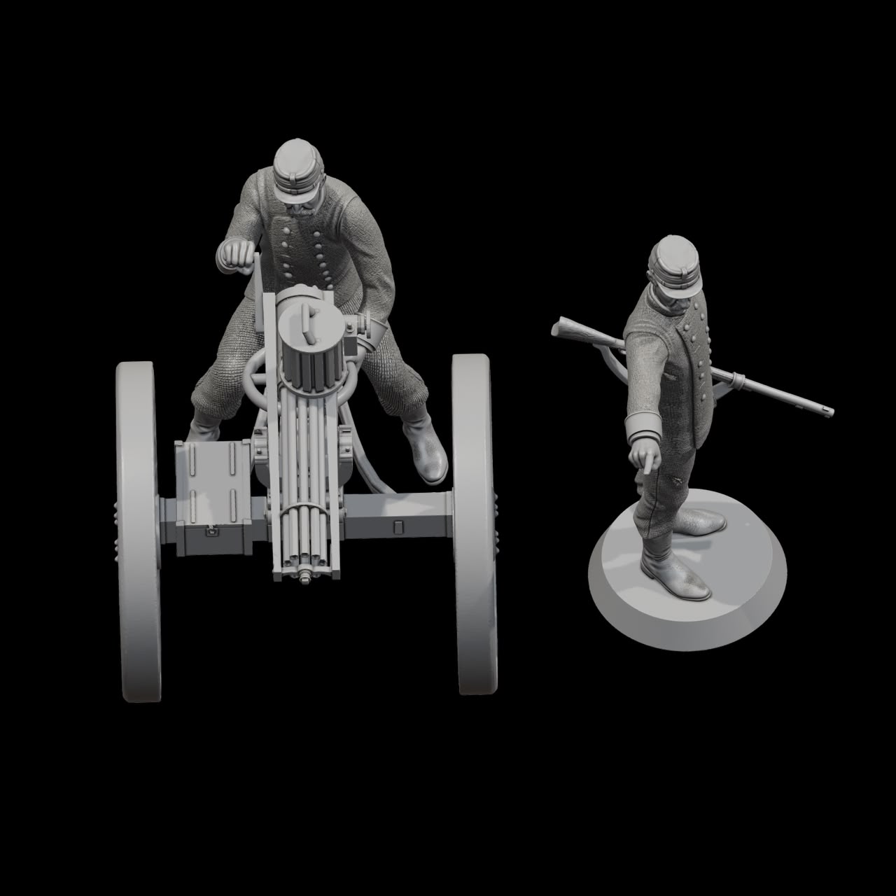 Artillería N°1 Tacna - Gatling miniatura 3